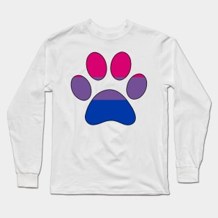 Bisexual Paw Print Long Sleeve T-Shirt